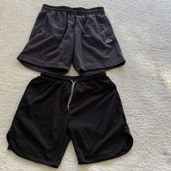Adidas Men's Black and Dark Gray Athletic Shorts - Picture 7 of 9